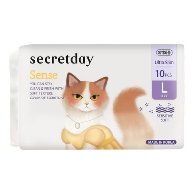 Изображение товара Гигиенические прокладки Secret Day Sense L 10 шт для чувствительной кожи
