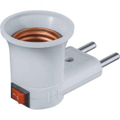 Изображение товара Патрон-переходник Navigator с розетки на цоколь E27