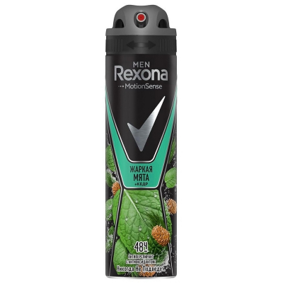 Изображение товара Дезодорант-аэрозоль Rexona Men Жаркая мята и кедр 150 мл