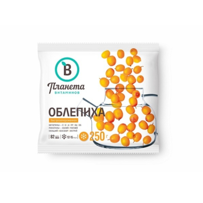 Изображение товара Ягода Планета Витаминов облепиха 250 г