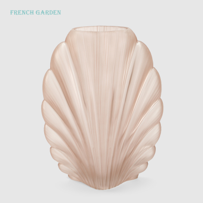 Изображение товара Ваза French garden Гребешок, стекло, розовая, 30 см