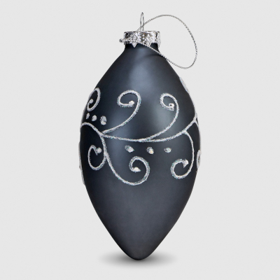 Изображение товара Украшение Baoying yiwen на елку черный 6,5x6,5x13 см