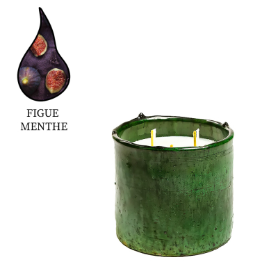 Изображение товара Аромасвеча Nour Bougie Tamgrout Figue menthe 900 г марокканская ручная работа