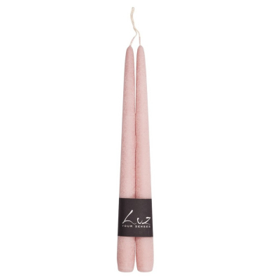 Изображение товара Набор Luz your senses Рустик из 2 свечей 30 см серо-розовый