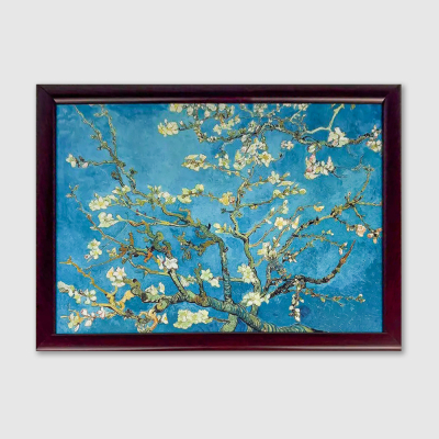 Изображение товара Поднос на подушке Genlex Цветущие ветки миндаля стильный и практичный Изображение товара Поднос на подушке Genlex Цветущие ветки миндаля стильный и практичный