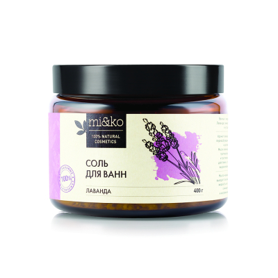 Изображение товара Соль для ванн Mi&ko Лаванда 400 г