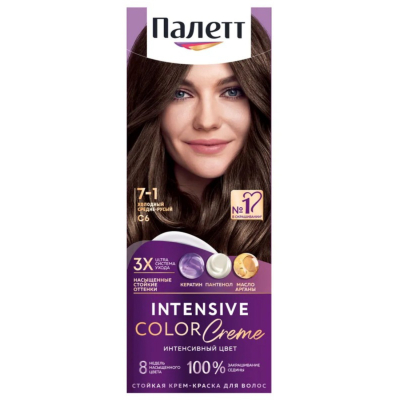 Изображение товара Краска для волос Palette Интенсивный цвет C6 Холодный средне-русый 110 мл
