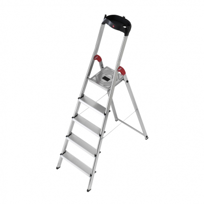 Изображение товара Стремянка Hailo 8505-001 5 ступеней алюминиевая 150 кг