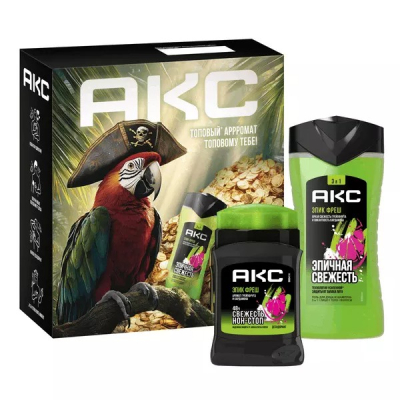 Изображение товара Подарочный набор АКС Эпик фреш дезодорант 50 мл и гель для душа 3в1 250 мл Изображение товара Подарочный набор АКС Эпик фреш дезодорант 50 мл и гель для душа 3в1 250 мл