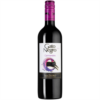 Изображение товара Красное сухое вино Gato Negro Carmenere 0,75 л Чили Изображение товара Красное сухое вино Gato Negro Carmenere 0,75 л Чили