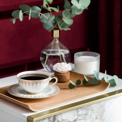 Изображение товара Поднос Togas Герард коричневый 36х25 см