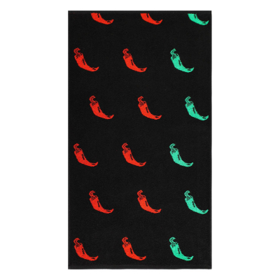 Изображение товара Детское полотенце Cleanelly Basic Red Pepper черное с красным 50х90 см