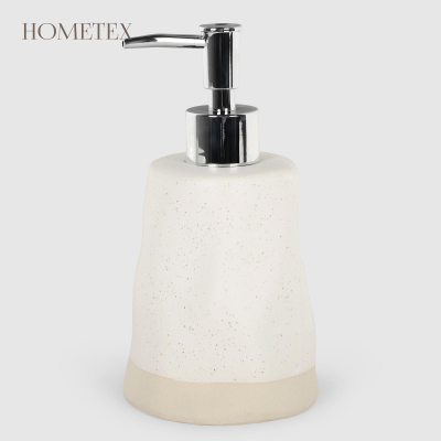 Изображение товара Диспенсер для жидкого мыла Hometex из керамики с белым напылением