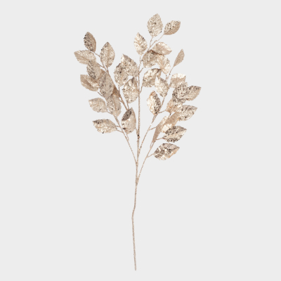 Изображение товара Декоративная ветка Anna Lafarg золотистая 74 см для новогоднего декора