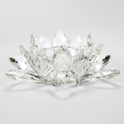 Изображение товара Подсвечник хрустальный Xiaogan xinhua Лотос 20,5х20,5х7,5 см красота и элегантность