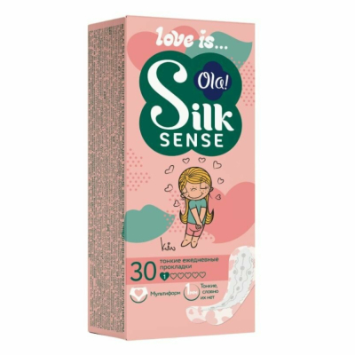 Изображение товара Прокладки Ola! Sense Teens Love is light 30 шт ежедневные тонкие анатомические Изображение товара Прокладки Ola! Sense Teens Love is light 30 шт ежедневные тонкие анатомические