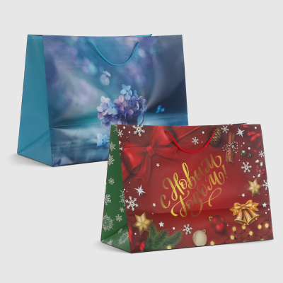 Изображение товара Пакет подарочный Мегамаг ламинированный XXLH 56х41х24 см в ассортименте