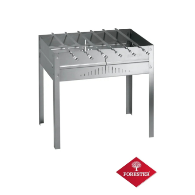 Изображение товара Мангал Forester разборный с 6 шампурами, прочная металлическая конструкция