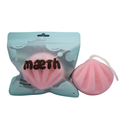 Изображение товара Maeth Губка для тела ракушка розовая — мягкая и удобная