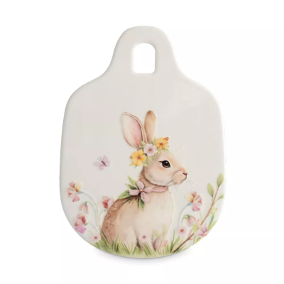 Изображение товара Подставка под горячее Anna Lafarg кролик с венком 15х21 см