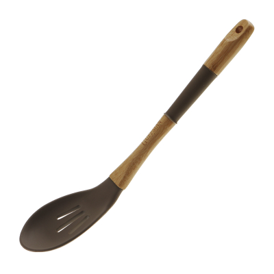 Изображение товара Ложка силиконовая Guffman с прорезями 36 см коричневая