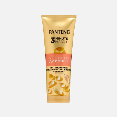 Изображение товара Бальзам-ополаскиватель Pantene Бесконечно длинные 3 Minute miracle для восстановления волос