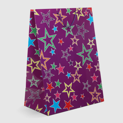 Изображение товара Пакет подарочный Мегамаг XXL ламинированный 41х56х24 см в ассортименте