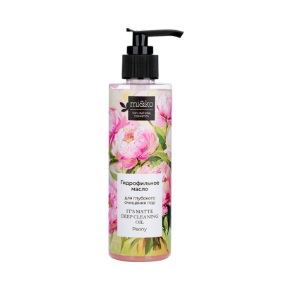 Изображение товара Масло гидрофильное Miko Its matte Deep cleaning oil Peony для глубокого очищения пор 200 мл