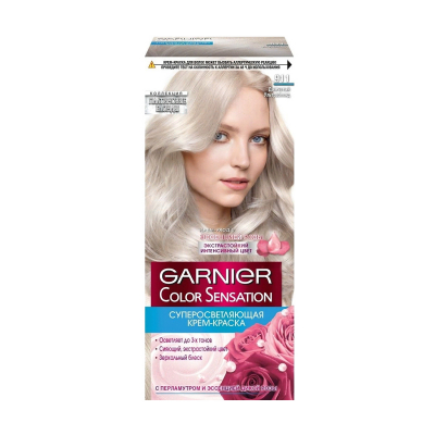 Изображение товара Стойкая крем-краска Garnier Color Sensation 911 Дымчатый Ультраблонд (C6296300)