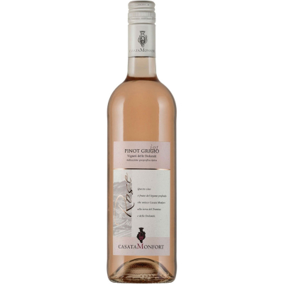 Изображение товара Вино розовое сухое Casata Monfort, Pinot Grigio Rose, Trentino IGT, 2015 0.75л Изображение товара Вино розовое сухое Casata Monfort, Pinot Grigio Rose, Trentino IGT, 2015 0.75л