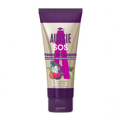 Изображение товара Бальзам-ополаскиватель Aussie SOS Глубокое восстановление 200 мл для повреждённых волос Изображение товара Бальзам-ополаскиватель Aussie SOS Глубокое восстановление 200 мл для повреждённых волос