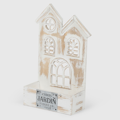 Изображение товара Декоративный деревянный домик Dekor pap 25x12x45 см интерьерное украшение