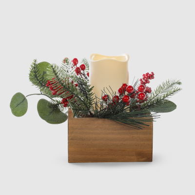 Изображение товара Подсвечник со свечей Mercury NY led 22x22x18 см в ассортименте