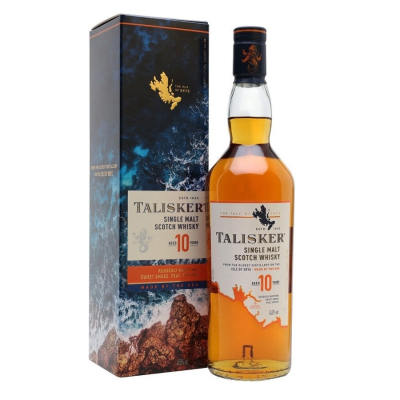 Изображение товара Виски Talisker malt 10 лет выдержки односолодовый, 0.75 л в подарочной упаковке Изображение товара Виски Talisker malt 10 лет выдержки односолодовый, 0.75 л в подарочной упаковке