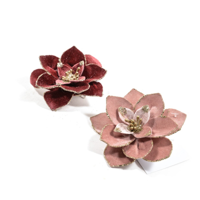 Изображение товара Украшение цветок на клипсе Mercury NY в ассортименте 10 см