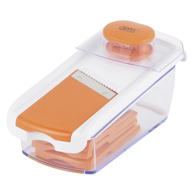 Изображение товара Овощерезка Gipfel Sana 28х11х9 см, сменные ножи, бело-оранжевая