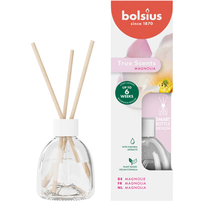 Изображение товара Аромадиффузор Bolsius true scents магнолия 60 мл - ароматерапия, стильный дизайн Изображение товара Аромадиффузор Bolsius true scents магнолия 60 мл - ароматерапия, стильный дизайн