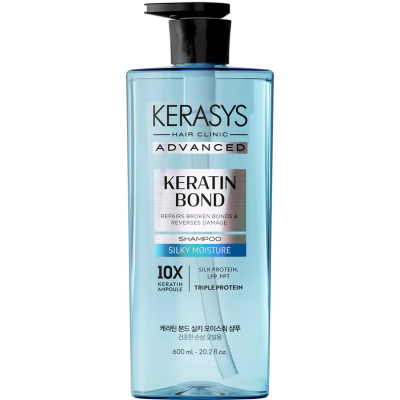 Изображение товара Шампунь KeraSys advanced keratin bond 600 мл для шелкового увлажнения волос Изображение товара Шампунь KeraSys advanced keratin bond 600 мл для шелкового увлажнения волос