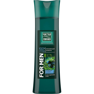 Изображение товара Шампунь Чистая линия For Men Энергия и сила 400 мл