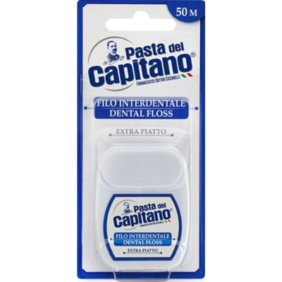 Изображение товара Зубная нить Pasta del Capitano 50 метров для ежедневной гигиены полости рта Изображение товара Зубная нить Pasta del Capitano 50 метров для ежедневной гигиены полости рта
