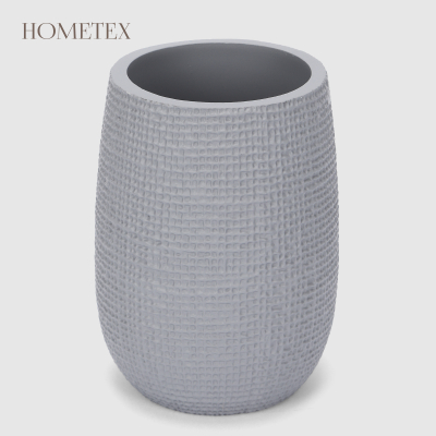 Изображение товара Стакан для зубных щёток Hometex Клетка тёмно-серый практичный аксессуар для ванной Изображение товара Стакан для зубных щёток Hometex Клетка тёмно-серый практичный аксессуар для ванной
