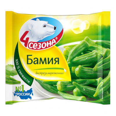 Изображение товара Бамия 4 Сезона замороженная, 400 г