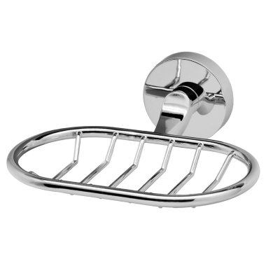 Изображение товара Мыльница-решетка Wasserkraft латунь хром серебряная для ванной и кухни