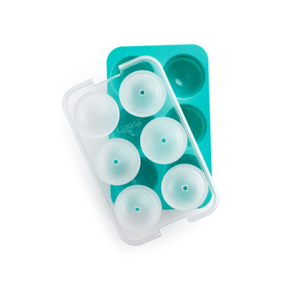 Изображение товара Форма для льда сферы XL Lekue силиконовая голубая высокая прочность