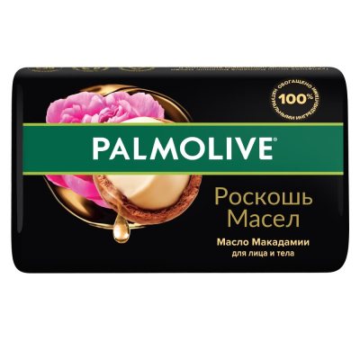 Изображение товара Мыло туалетное твердое Palmolive Роскошь Масел с маслом макадамии, 90 г