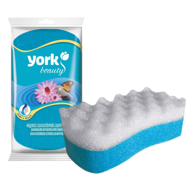 Изображение товара Губка York для тела массажная бабочка двусторонняя мягкая пенка