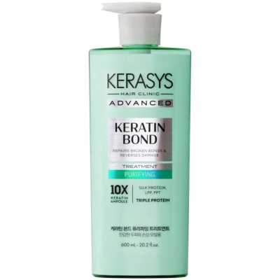 Изображение товара Маска KeraSys advanced keratin bond 600 мл для поврежденных, окрашенных и сухих волос