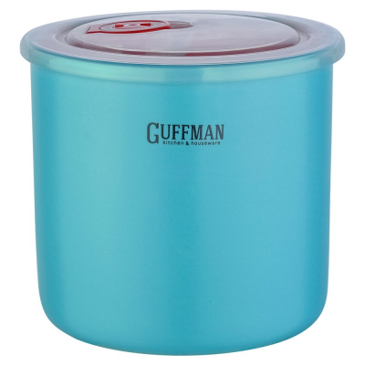 Изображение товара Банка для сыпучих продуктов Guffman Ceramics 1 л голубая керамика герметичная