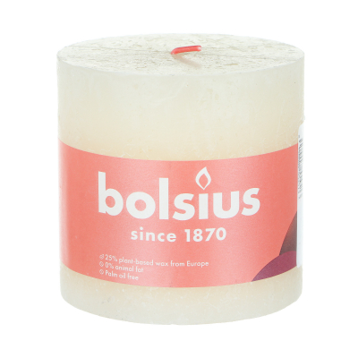 Изображение товара Декоративная свеча Bolsius shine 10x10 см жемчужная для интерьера