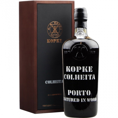 Изображение товара Портвейн Kopke, Colheita 1985 Porto, wooden box 0,75 л